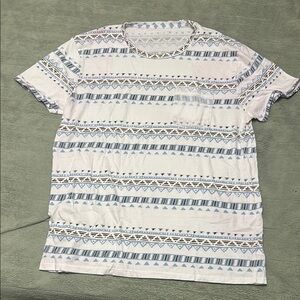 Men's Blue Patterned Shirt